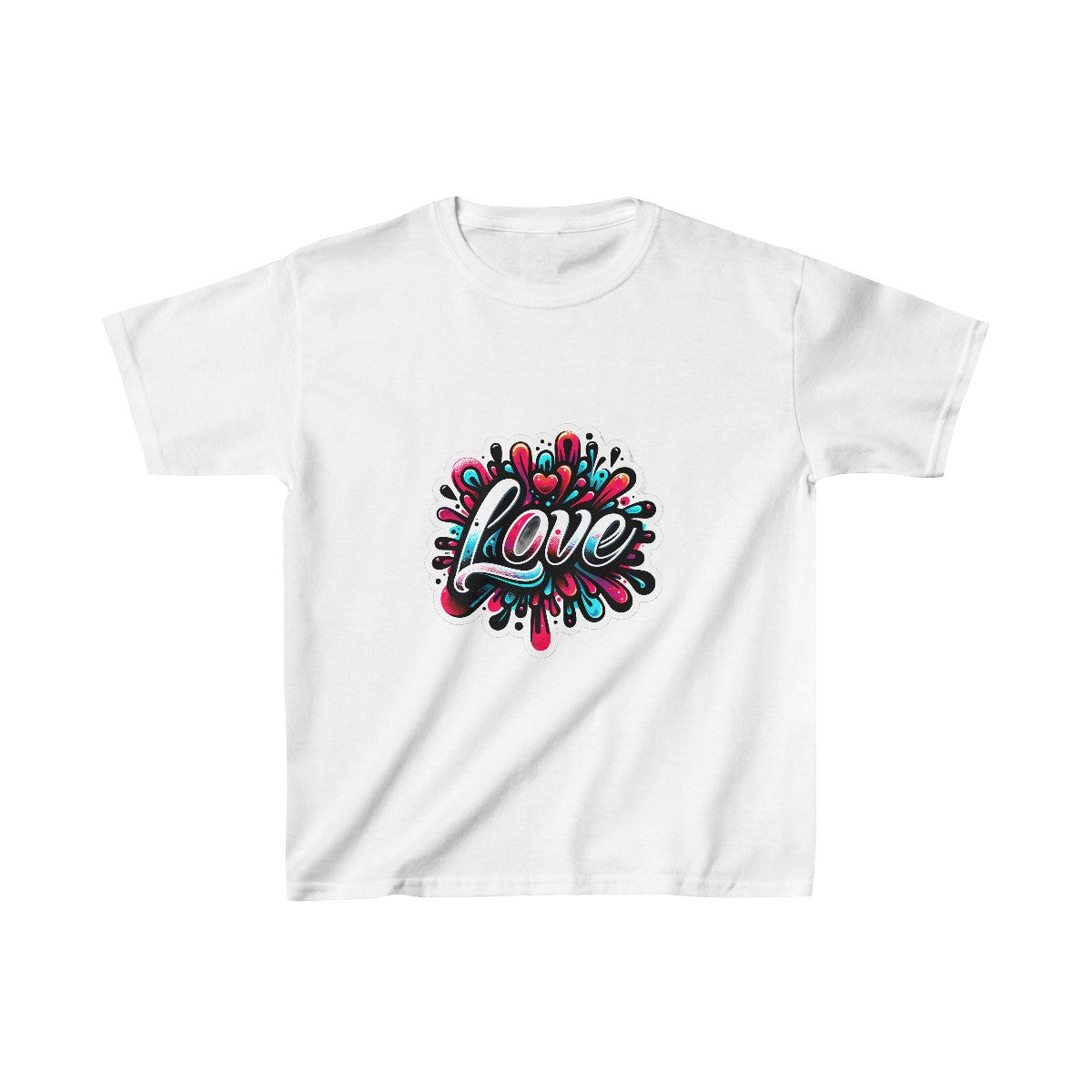 Kids Color SplatterBubble Letter T-Shirt Image 2