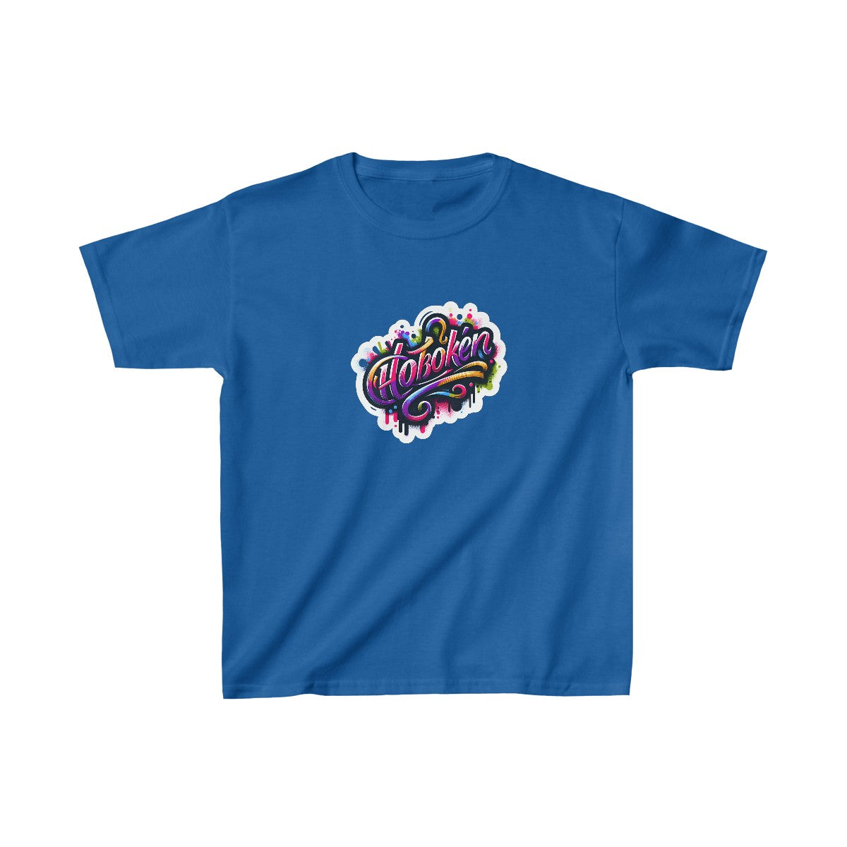 Kids Color SplatterScript T-Shirt Image 8