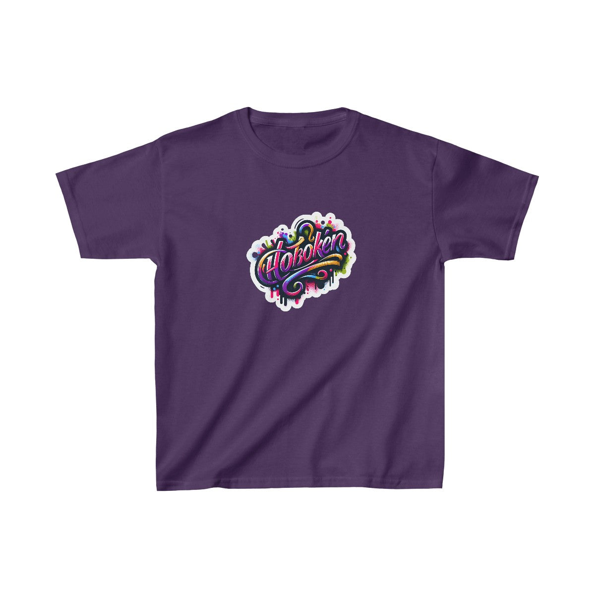 Kids Color SplatterScript T-Shirt Image 10