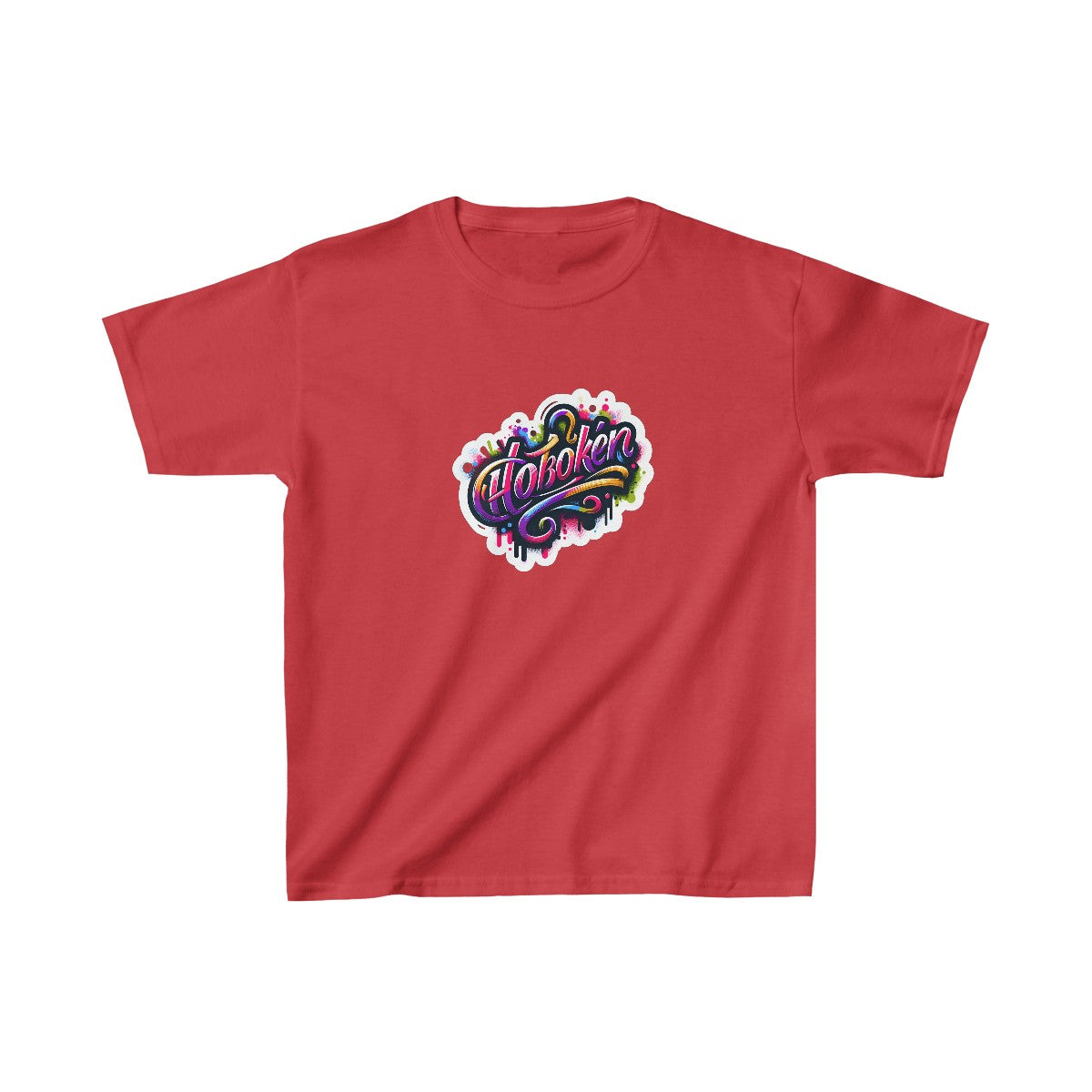 Kids Color SplatterScript T-Shirt Image 11