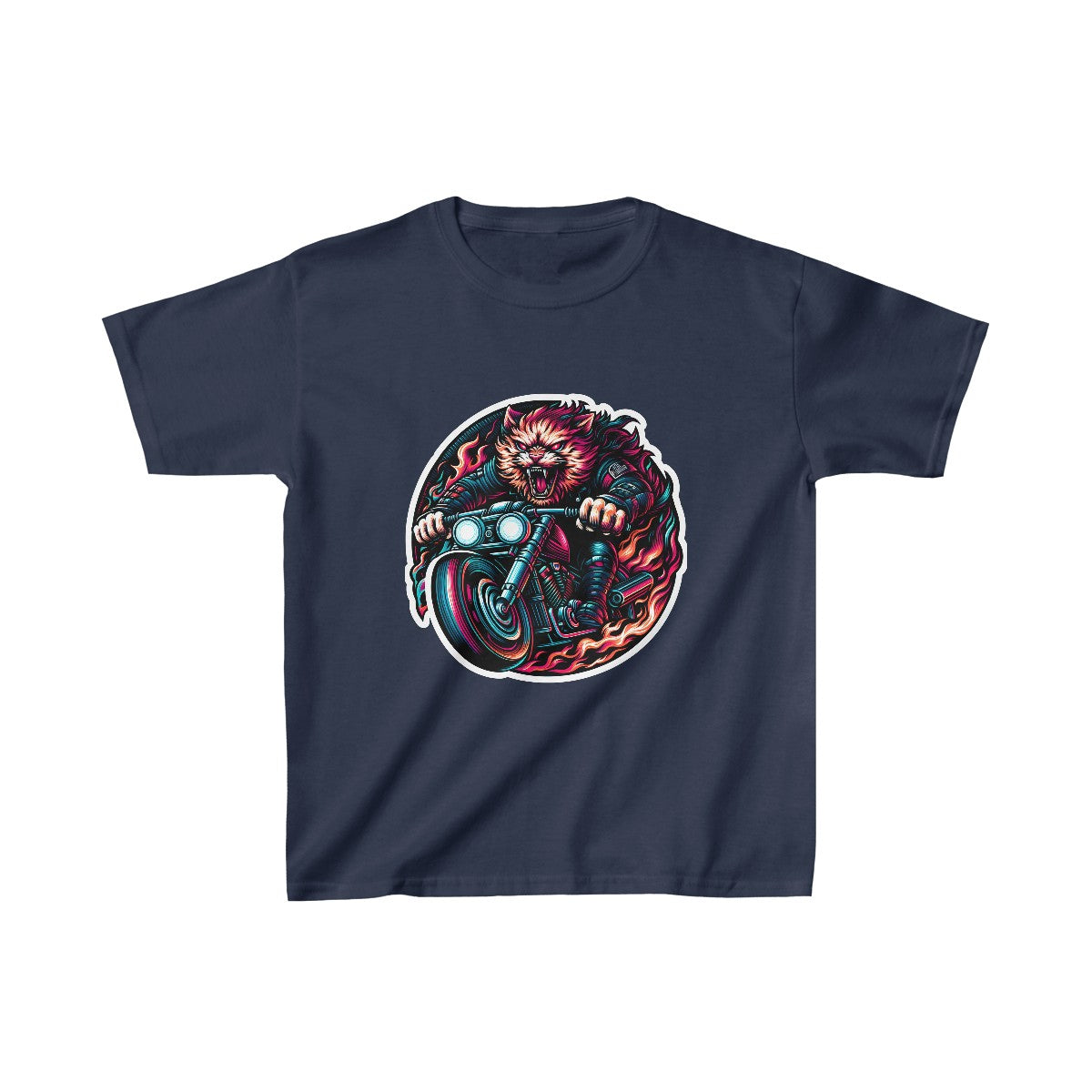 Kids CyberpunkCat T-Shirt Image 9