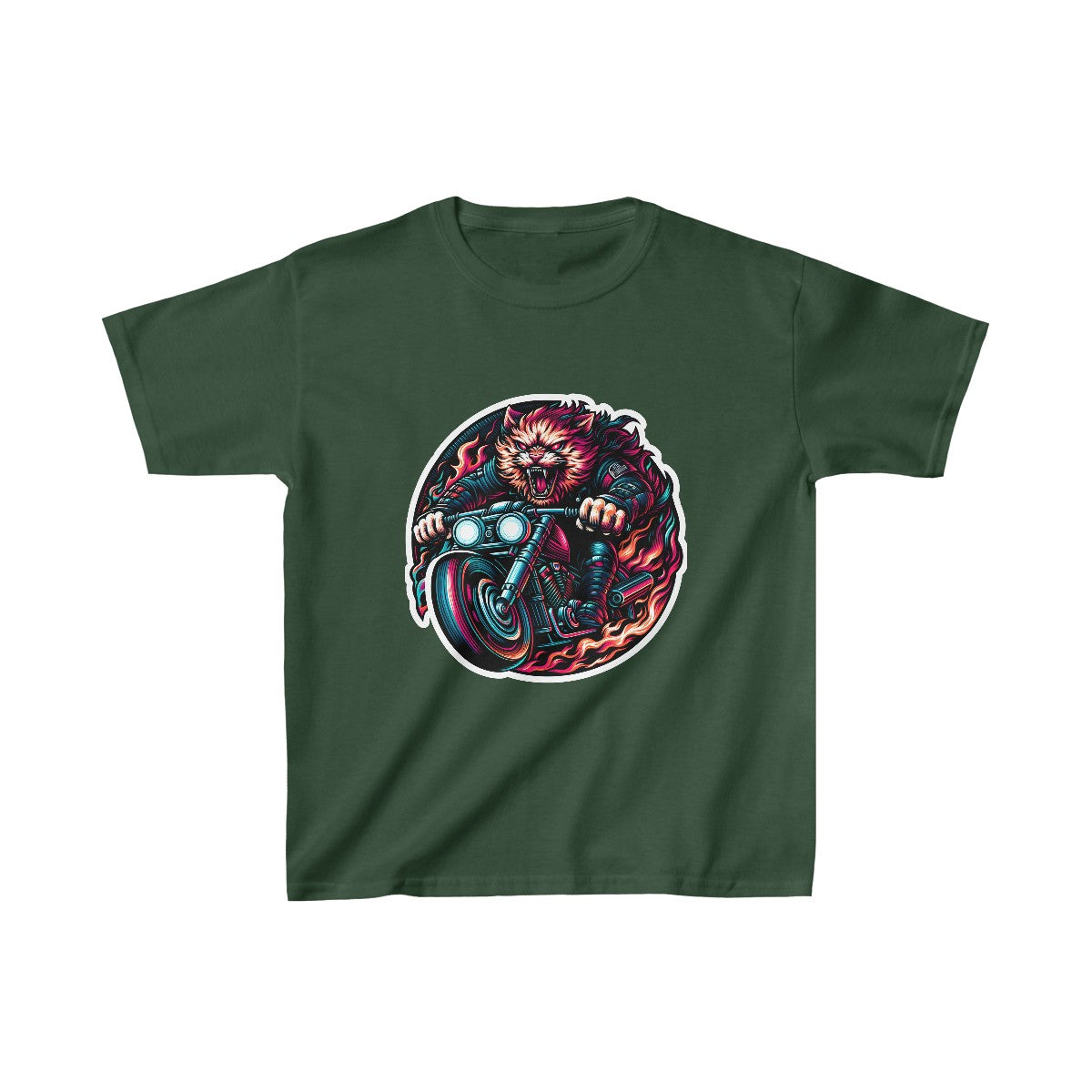 Kids CyberpunkCat T-Shirt Image 7