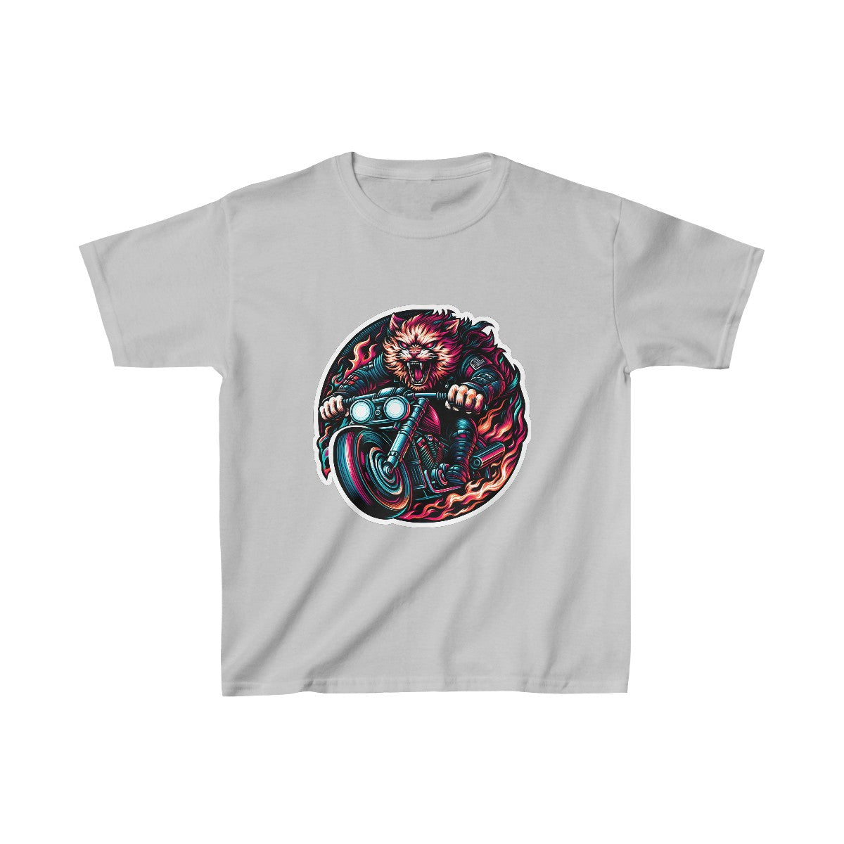Kids CyberpunkCat T-Shirt Image 4