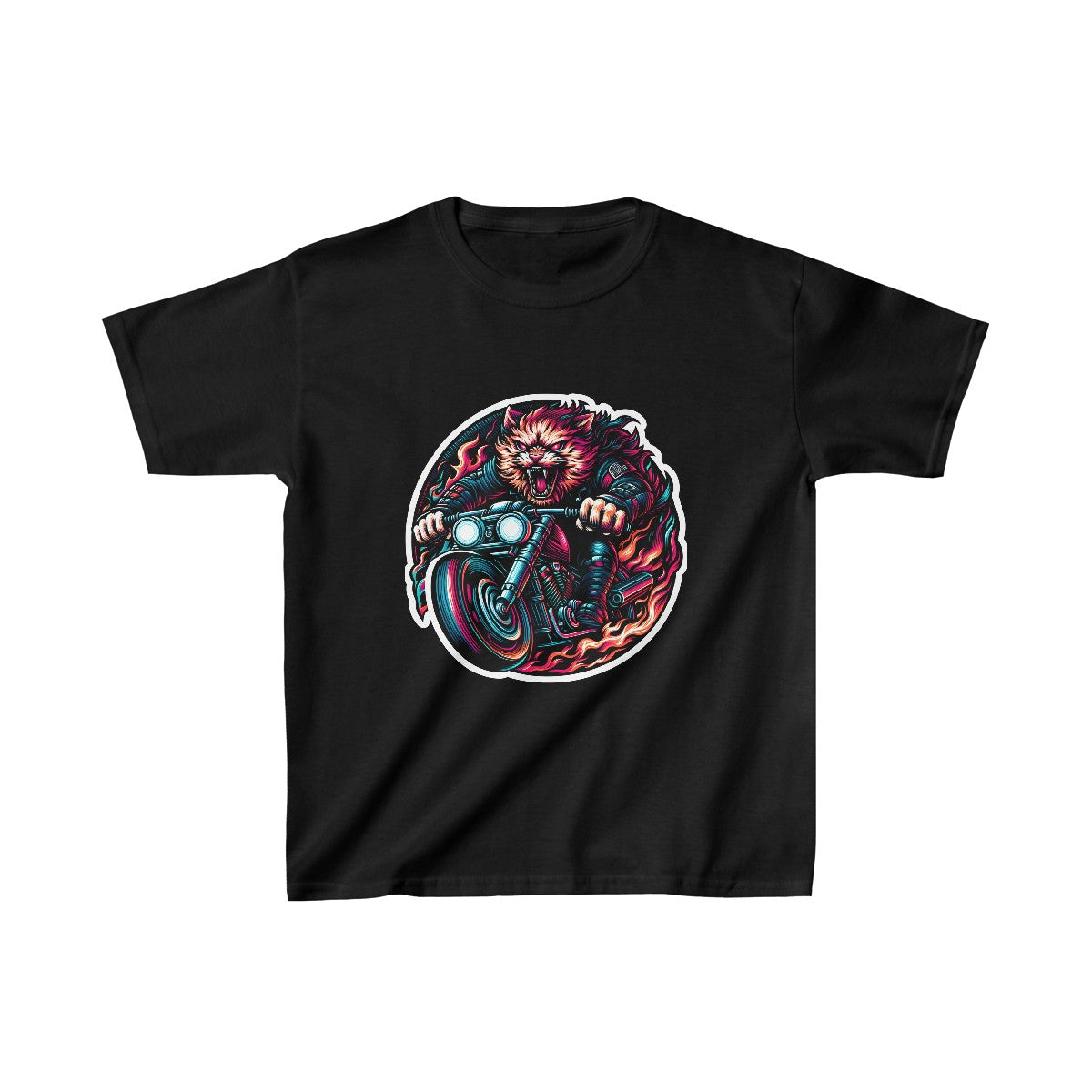 Kids CyberpunkCat T-Shirt Image 3