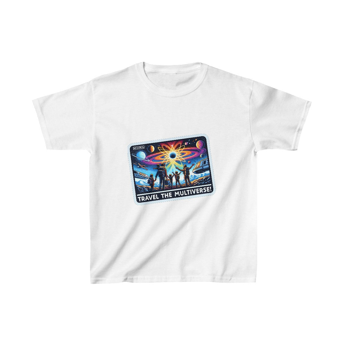 Kids FuturisticTravel Advertisement T-Shirt Image 2