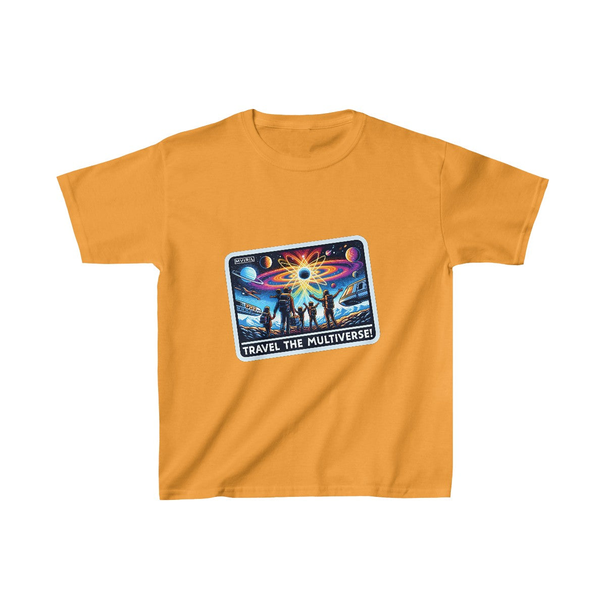 Kids FuturisticTravel Advertisement T-Shirt Image 5
