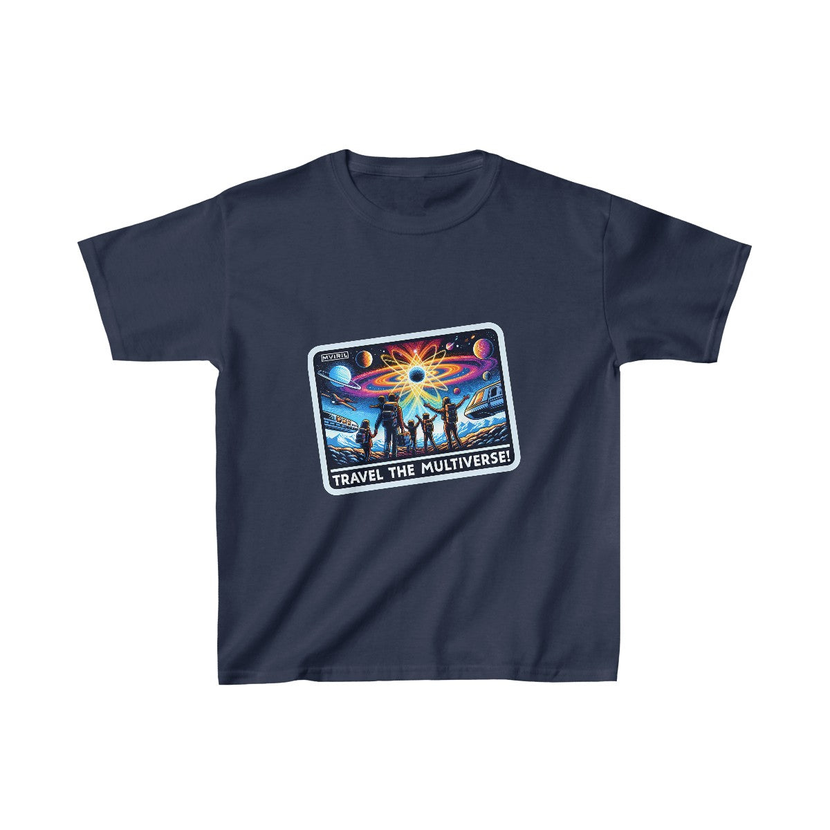 Kids FuturisticTravel Advertisement T-Shirt Image 9