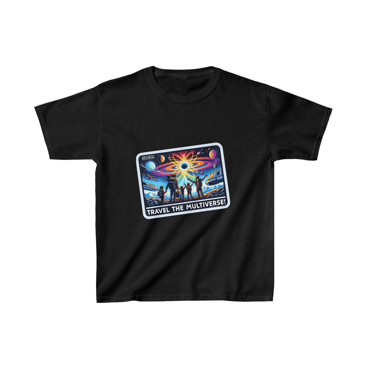 Kids FuturisticTravel Advertisement T-Shirt Image 3