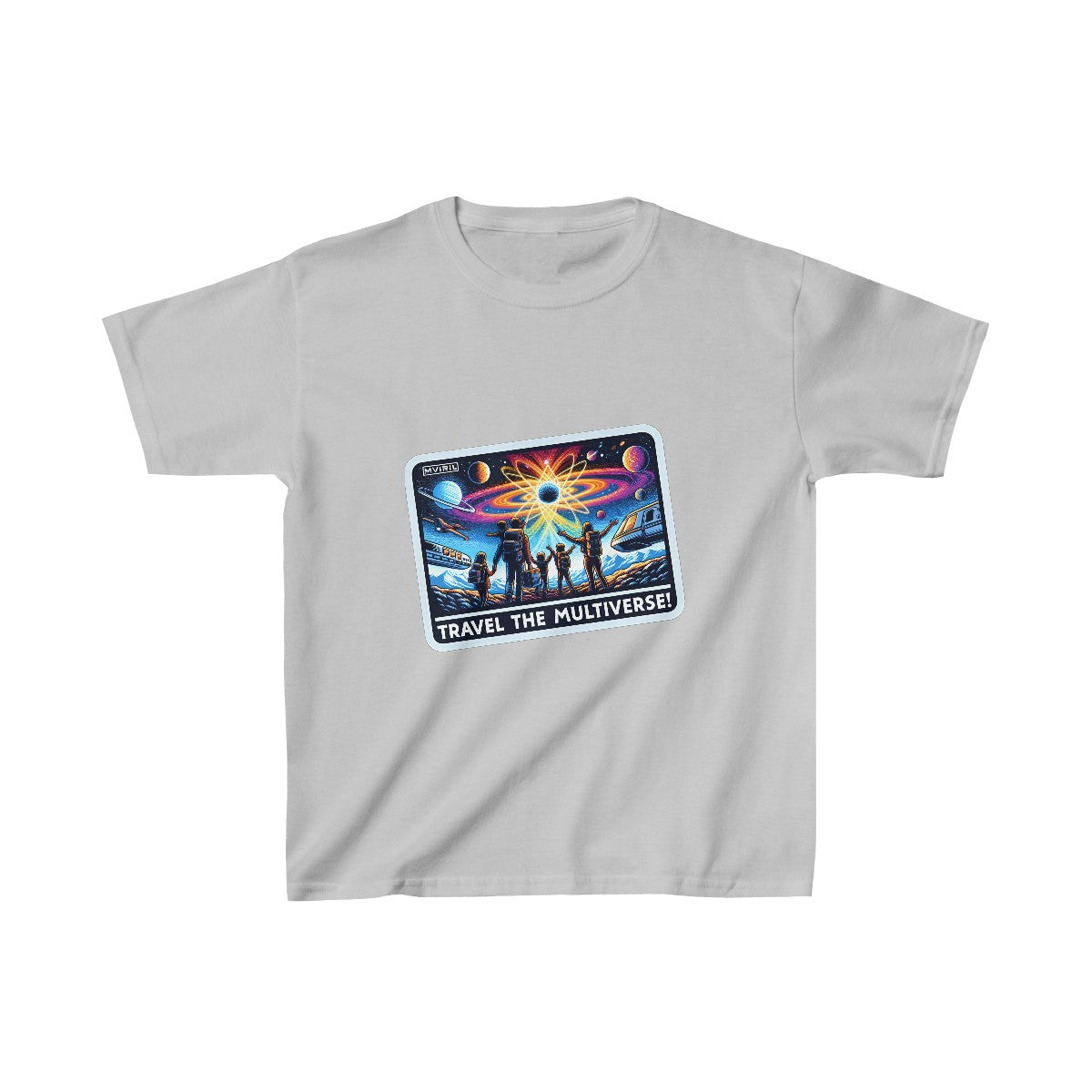 Kids FuturisticTravel Advertisement T-Shirt Image 4