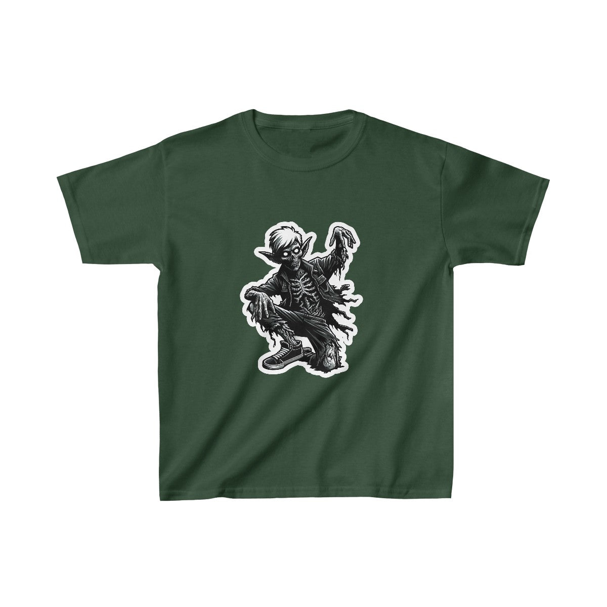 Kids Graphic ArtZombie Elf T-Shirt Image 7