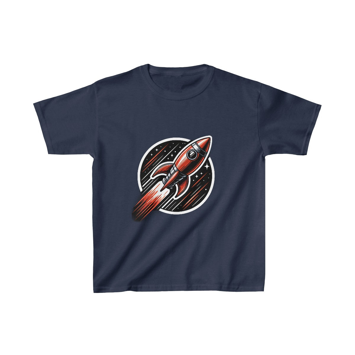 Kids Graphic ArtRocketship T-Shirt Image 9