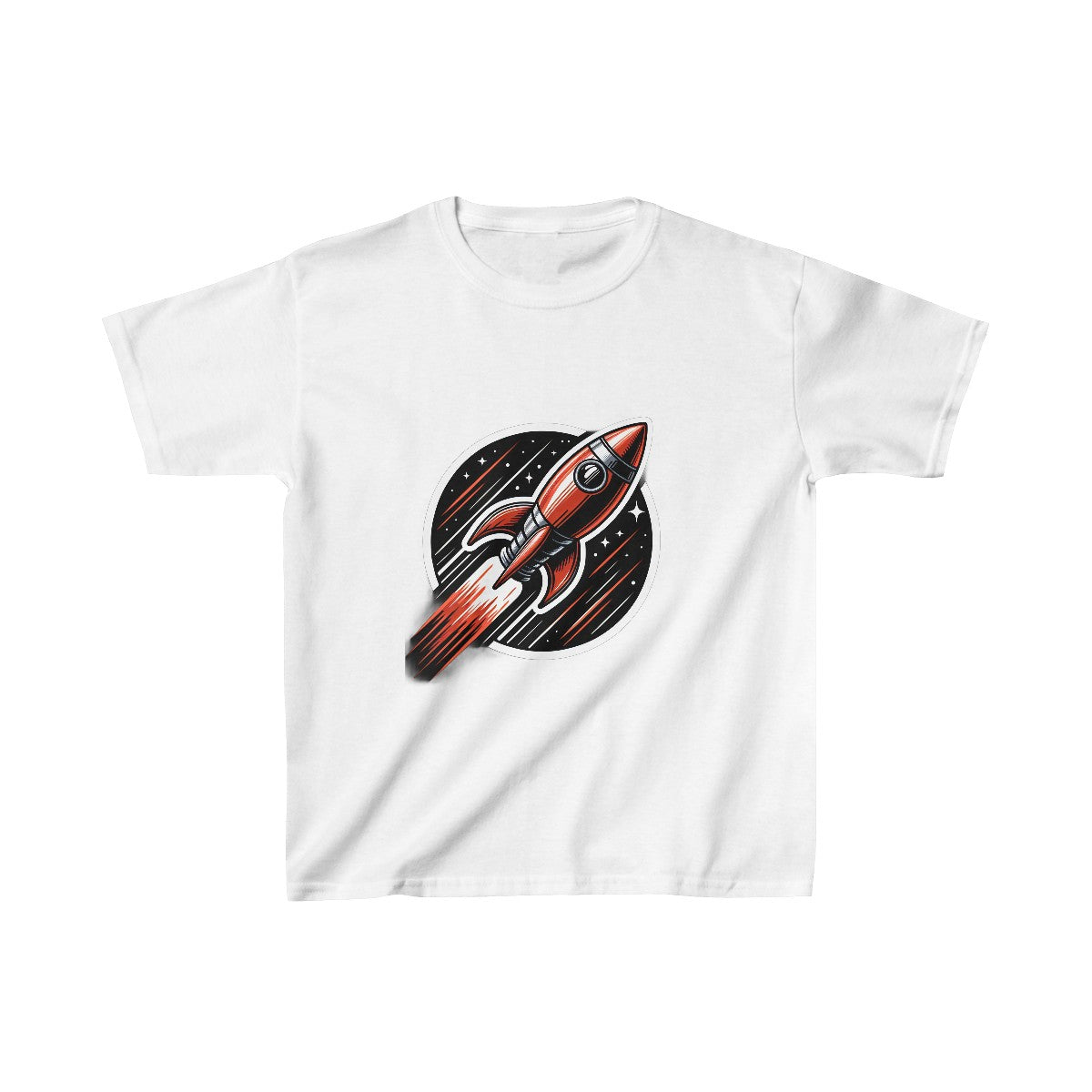 Kids Graphic ArtRocketship T-Shirt Image 2