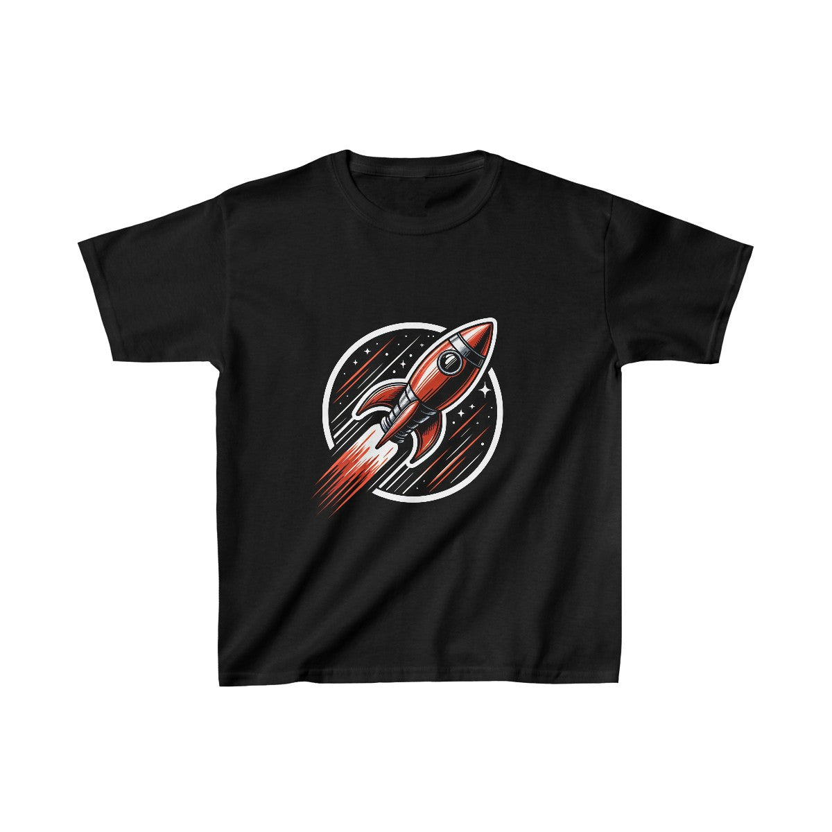 Kids Graphic ArtRocketship T-Shirt Image 3