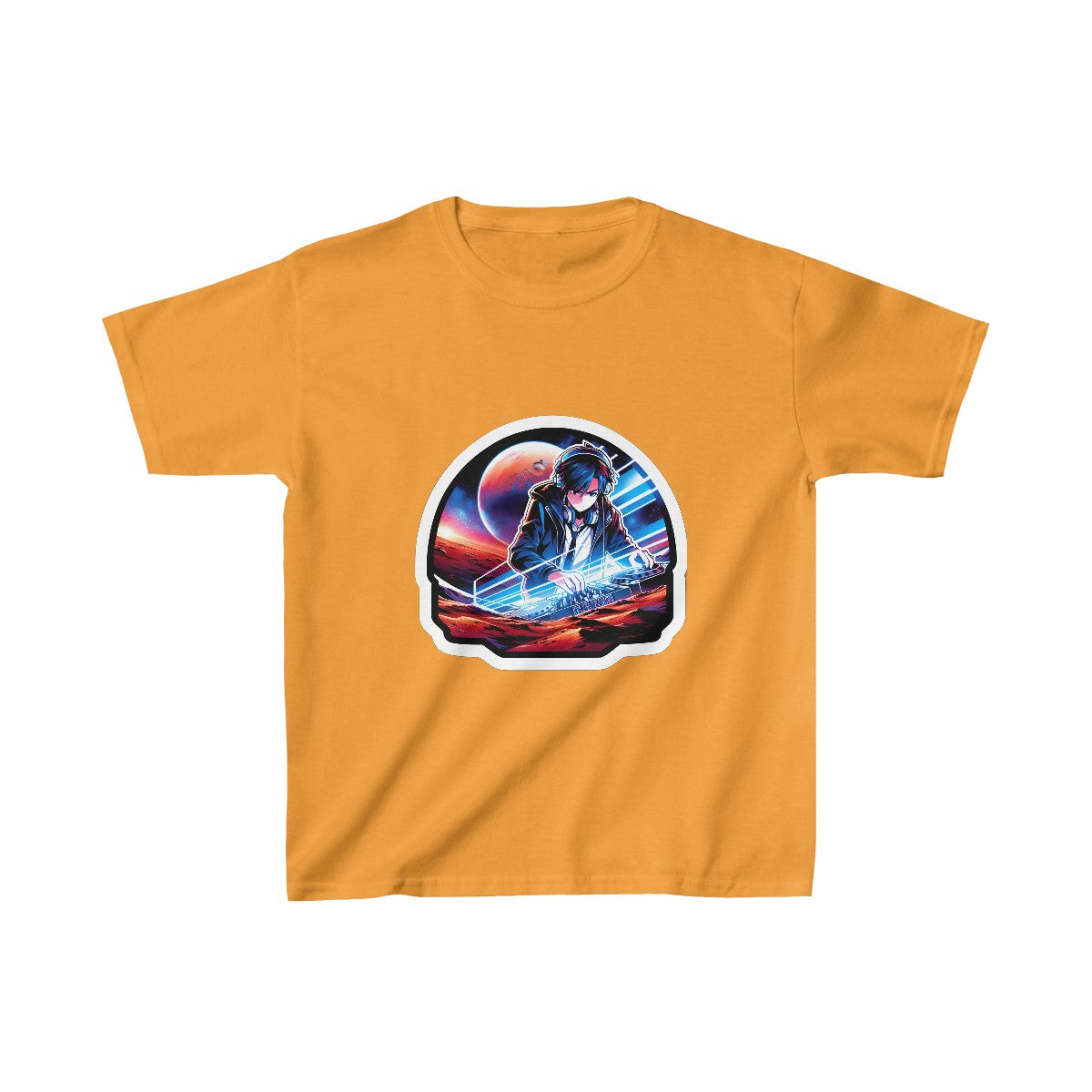 Kids Harem AnimeDJ T-Shirt Image 5