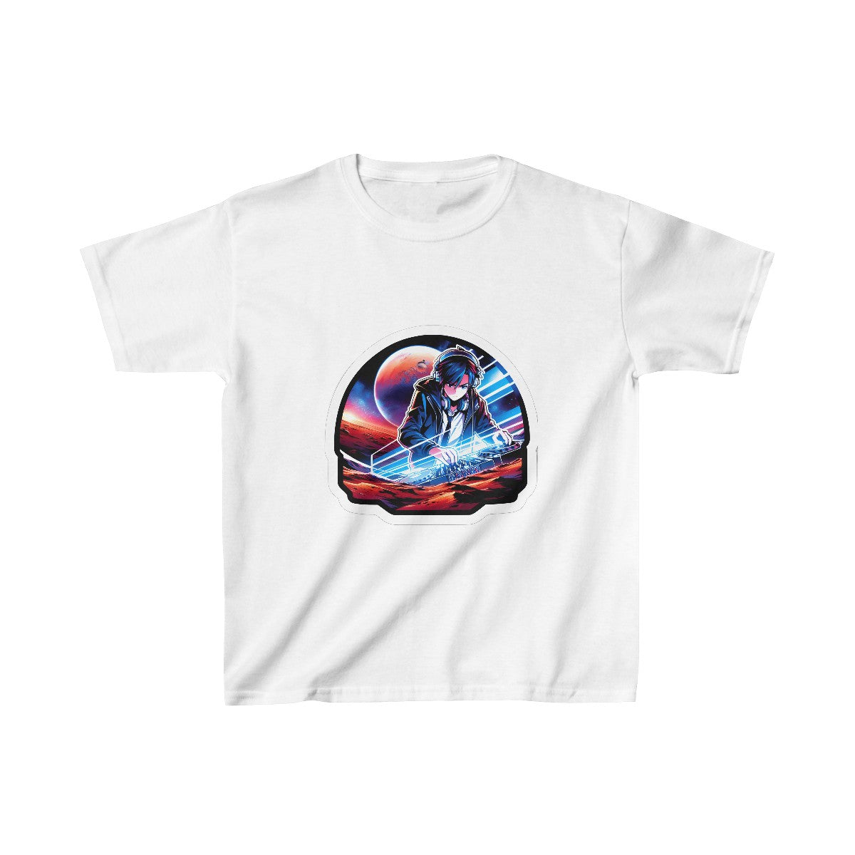 Kids Harem AnimeDJ T-Shirt Image 2