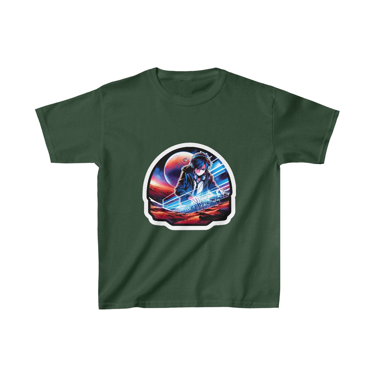 Kids Harem AnimeDJ T-Shirt Image 7