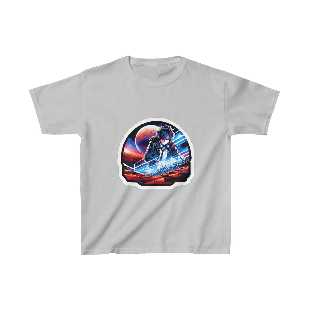 Kids Harem AnimeDJ T-Shirt Image 4
