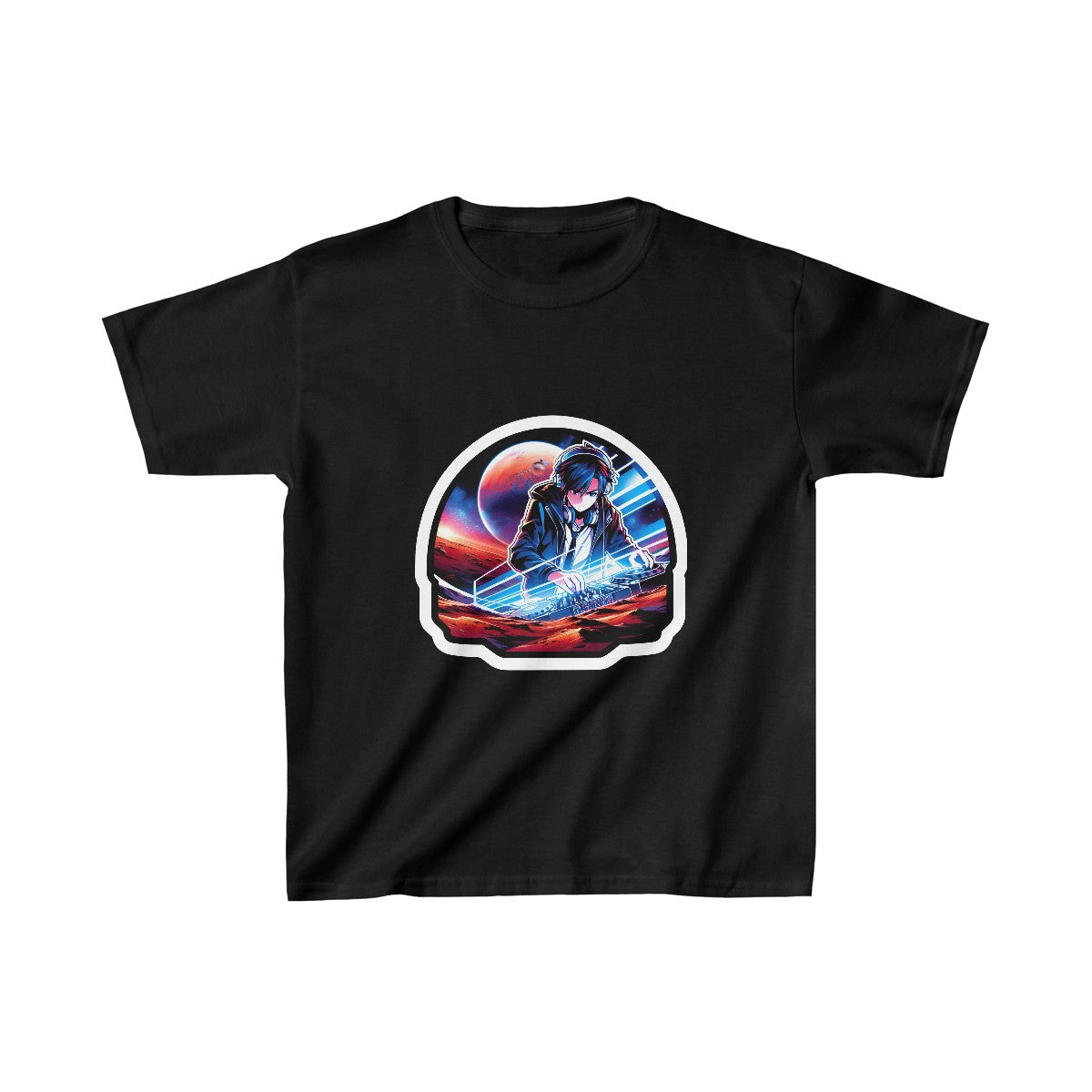 Kids Harem AnimeDJ T-Shirt Image 3