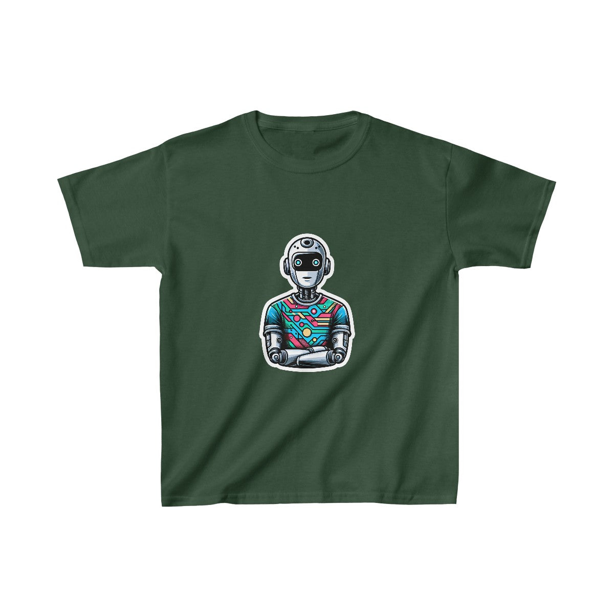 Kids RealisticHumanoid AI Robot T-Shirt Image 7