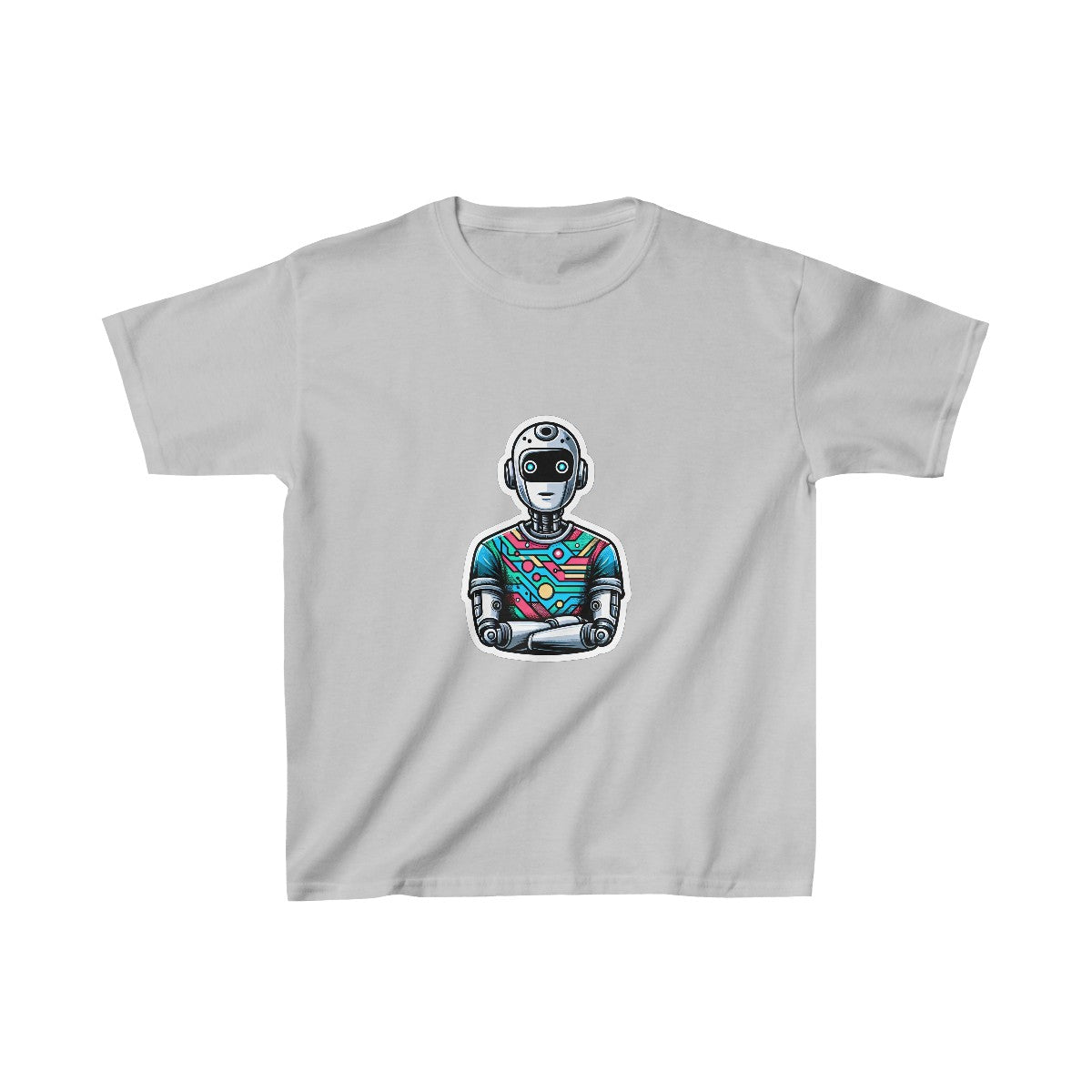 Kids RealisticHumanoid AI Robot T-Shirt Image 4
