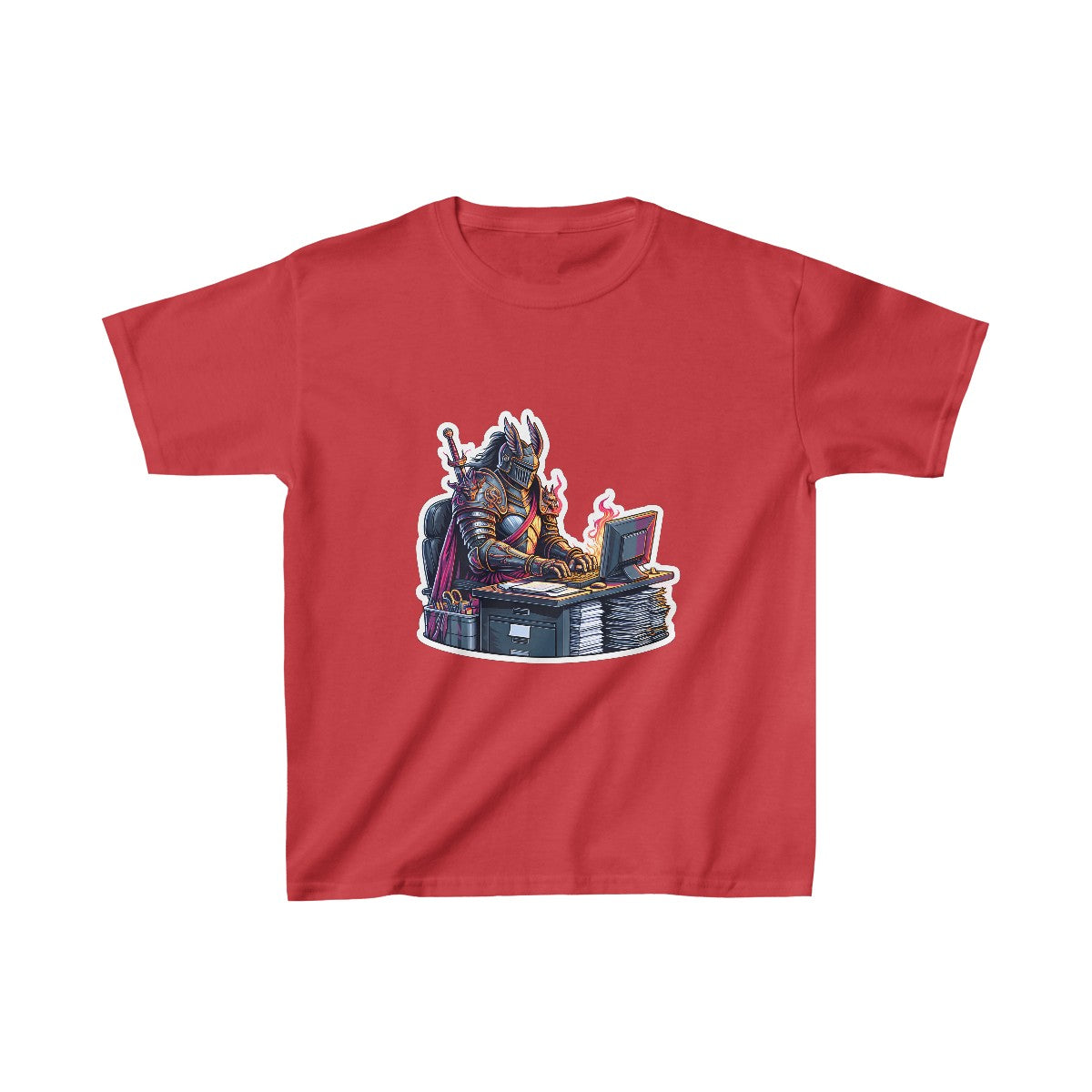 Kids RealisticKnight T-Shirt Image 11