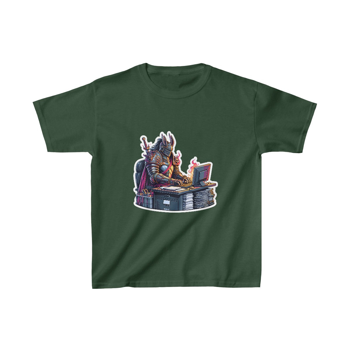 Kids RealisticKnight T-Shirt Image 7