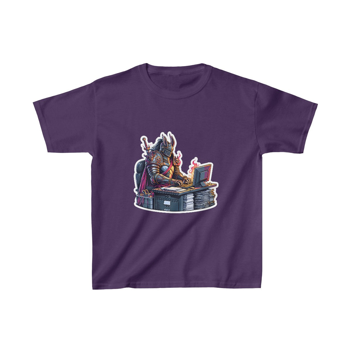 Kids RealisticKnight T-Shirt Image 10