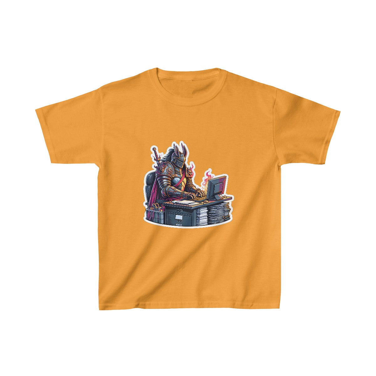 Kids RealisticKnight T-Shirt Image 5