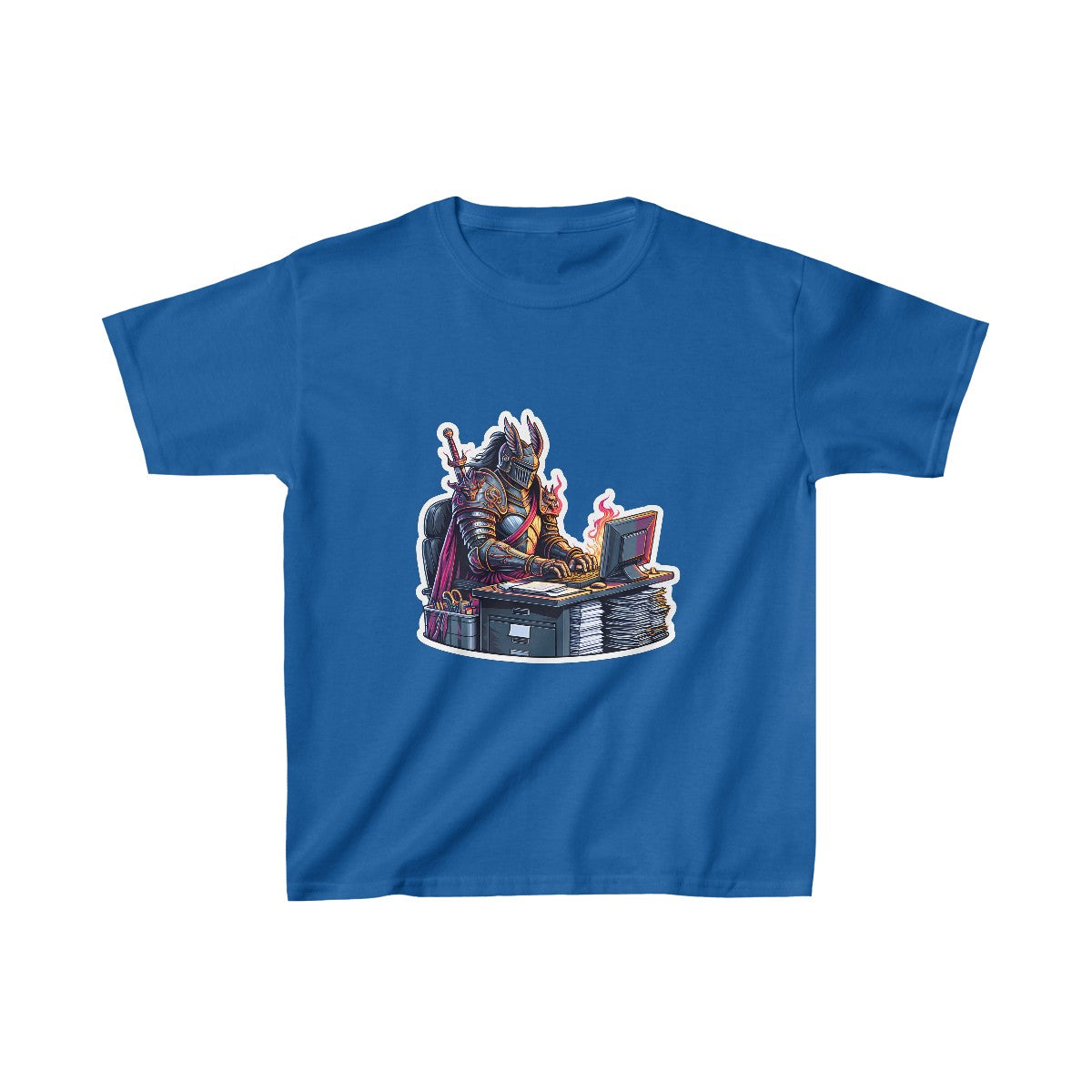 Kids RealisticKnight T-Shirt Image 1