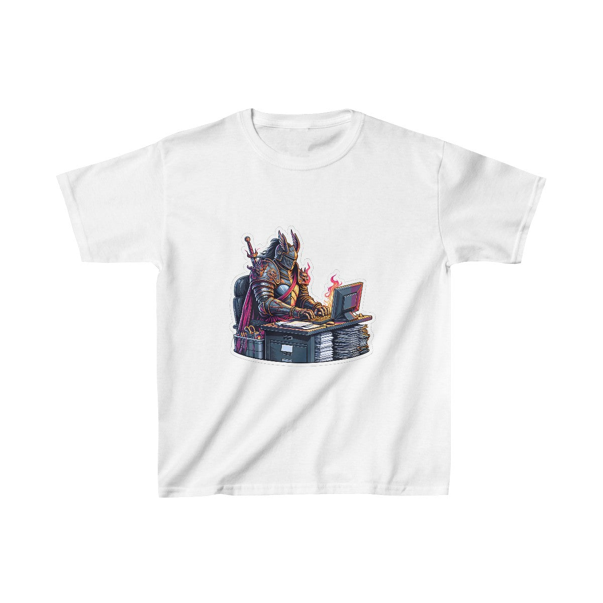 Kids RealisticKnight T-Shirt Image 2