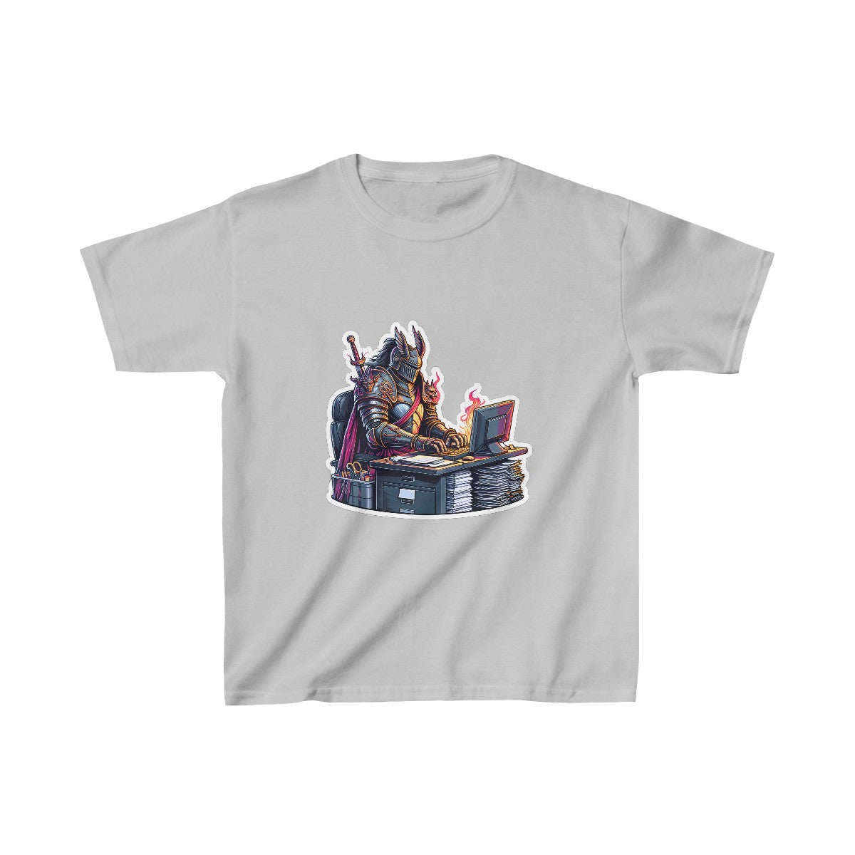Kids RealisticKnight T-Shirt Image 4