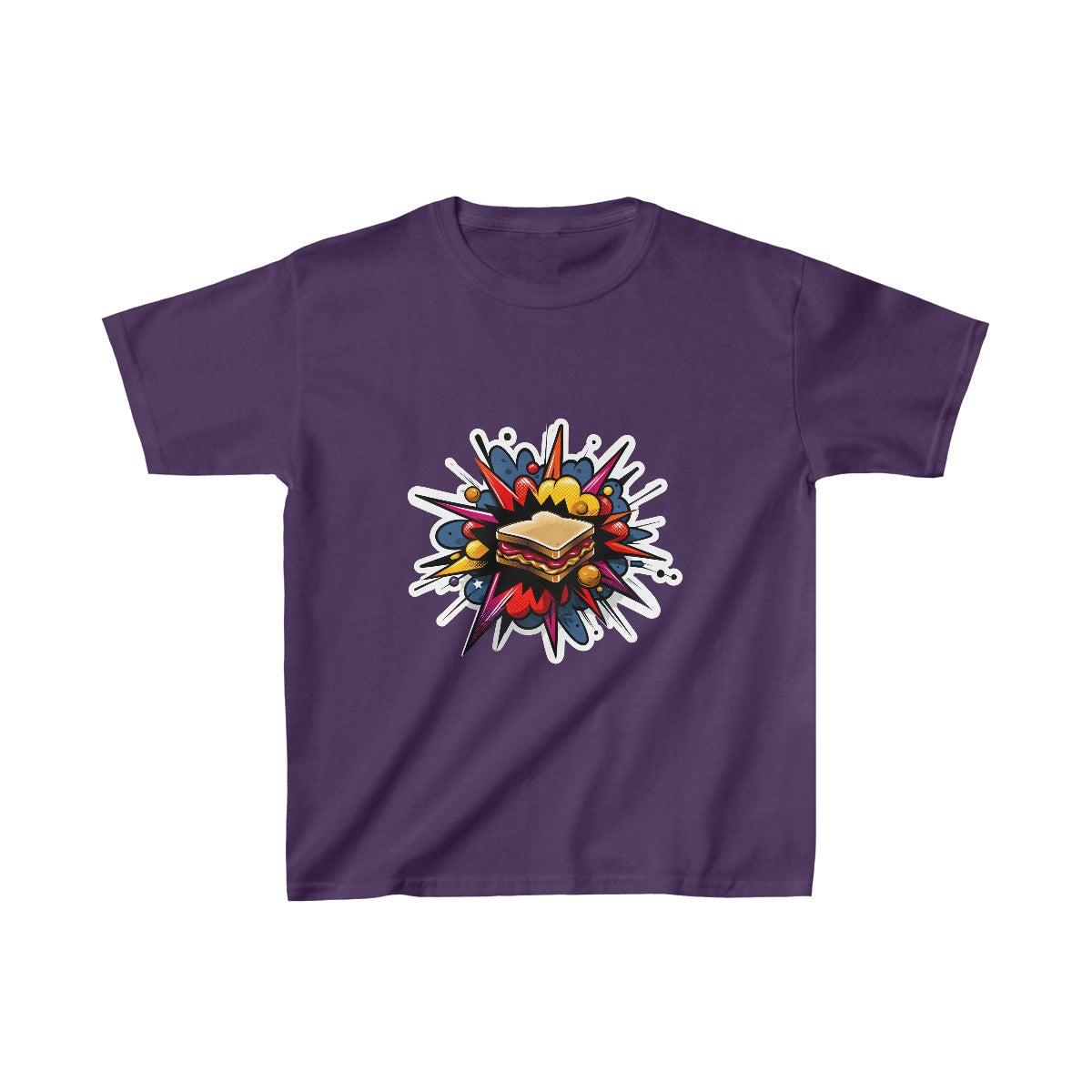 Kids RealisticPeanut Butter and Jelly Sandwhich T-Shirt Image 10