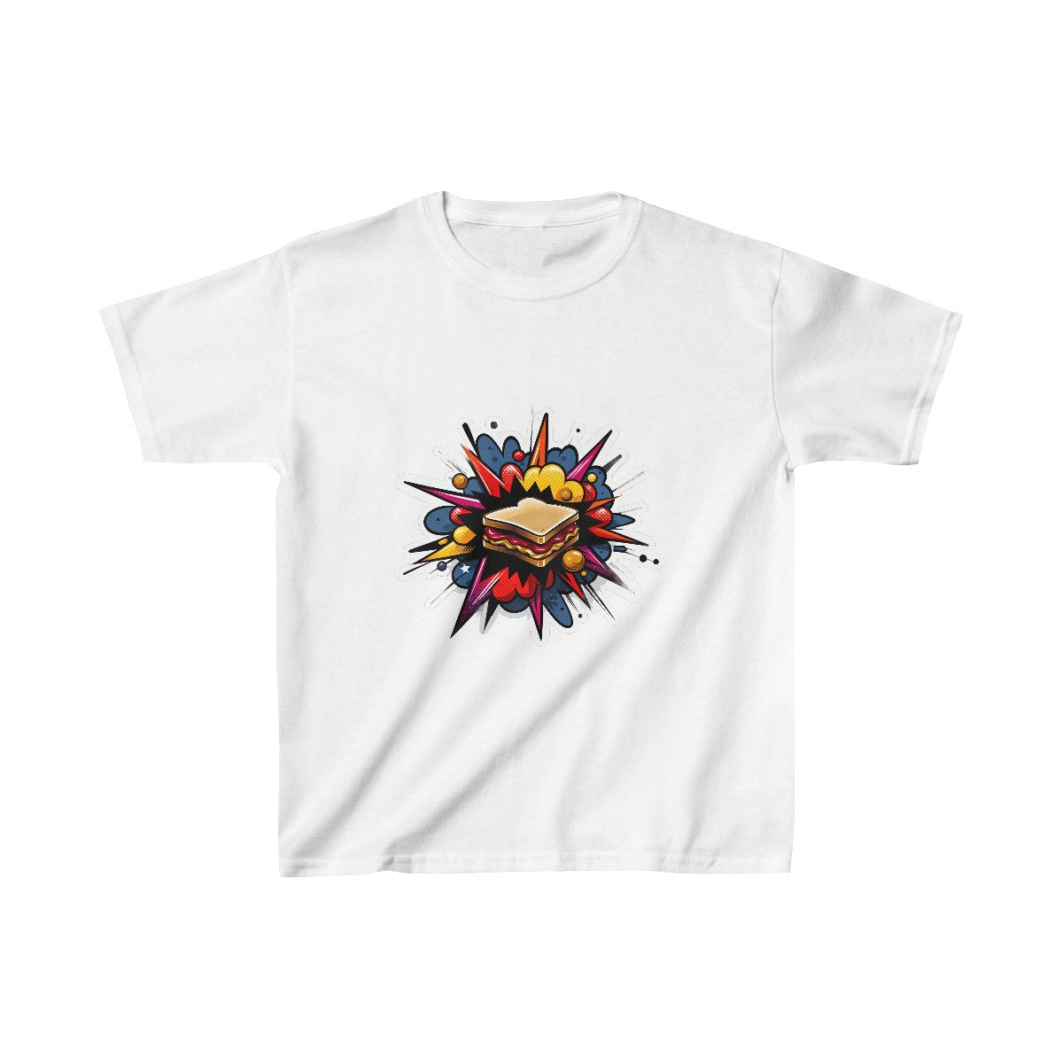 Kids RealisticPeanut Butter and Jelly Sandwhich T-Shirt Image 2