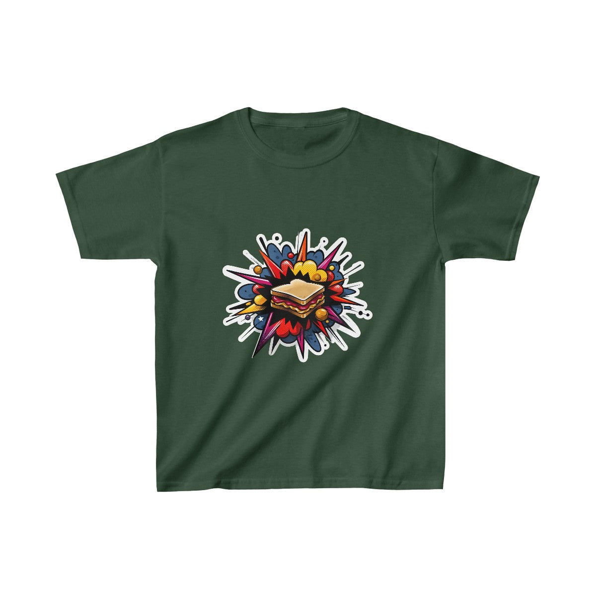 Kids RealisticPeanut Butter and Jelly Sandwhich T-Shirt Image 7