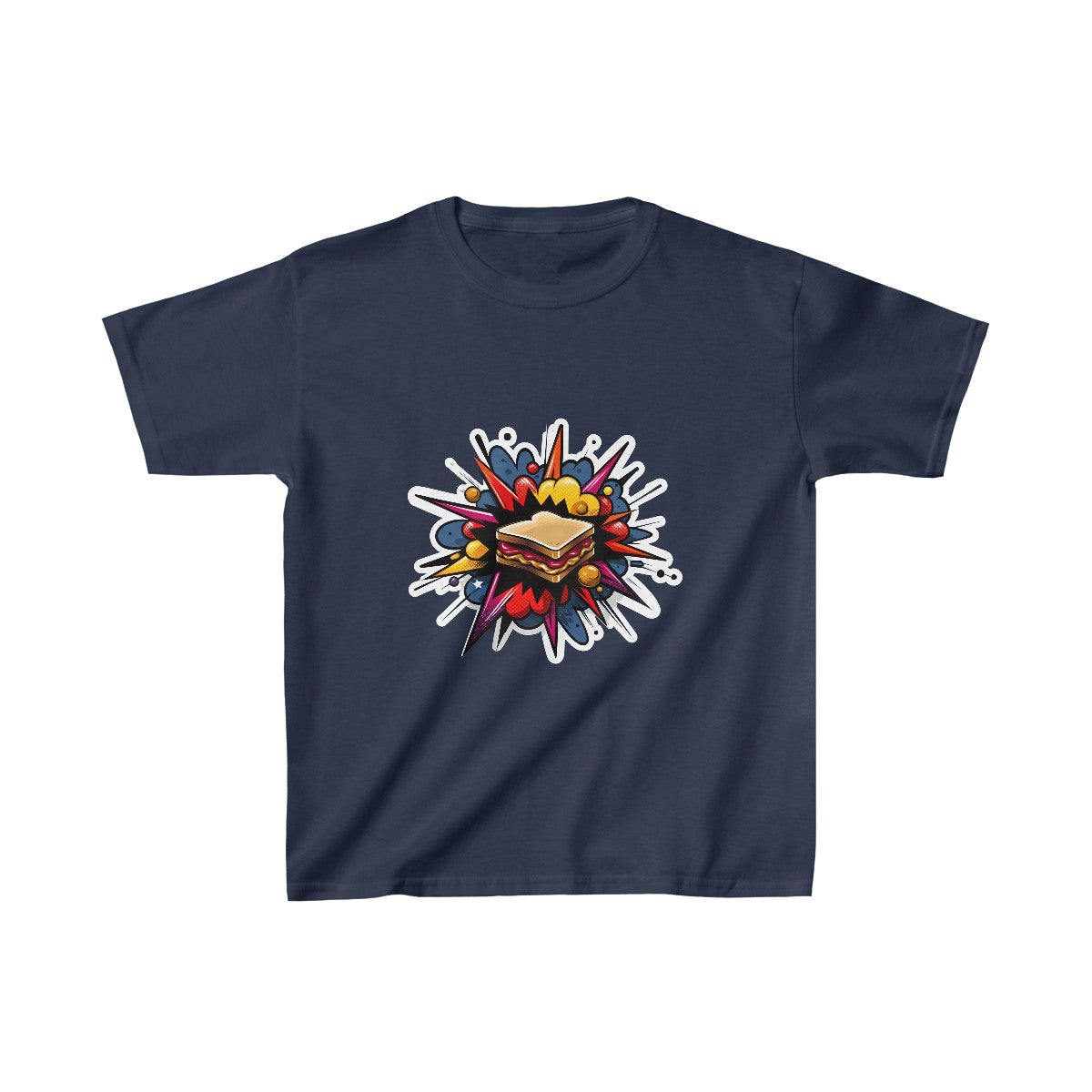 Kids RealisticPeanut Butter and Jelly Sandwhich T-Shirt Image 9