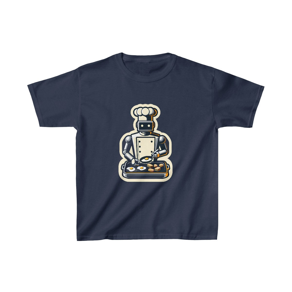 Kids RealisticRobot Chef T-Shirt Image 9