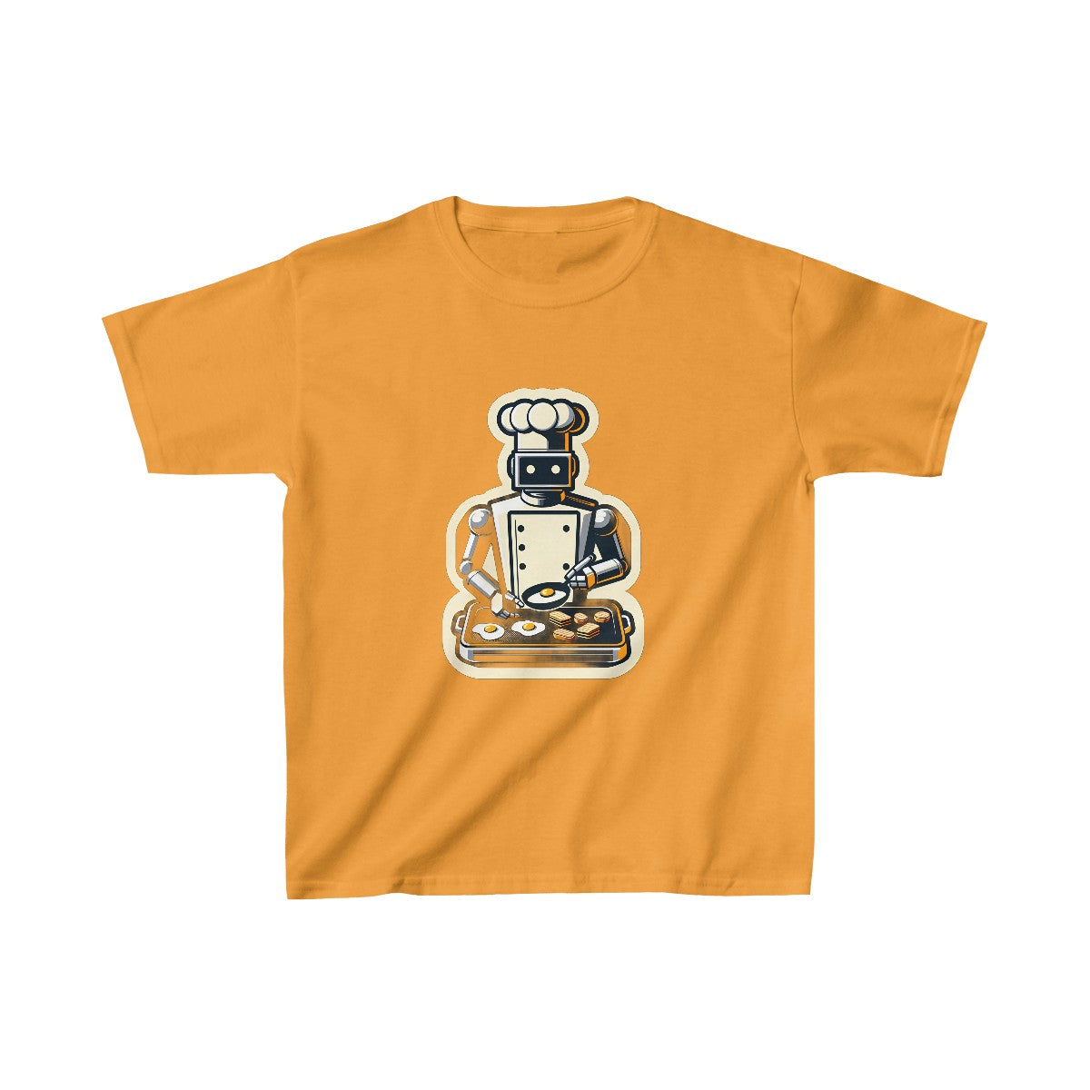 Kids RealisticRobot Chef T-Shirt Image 5