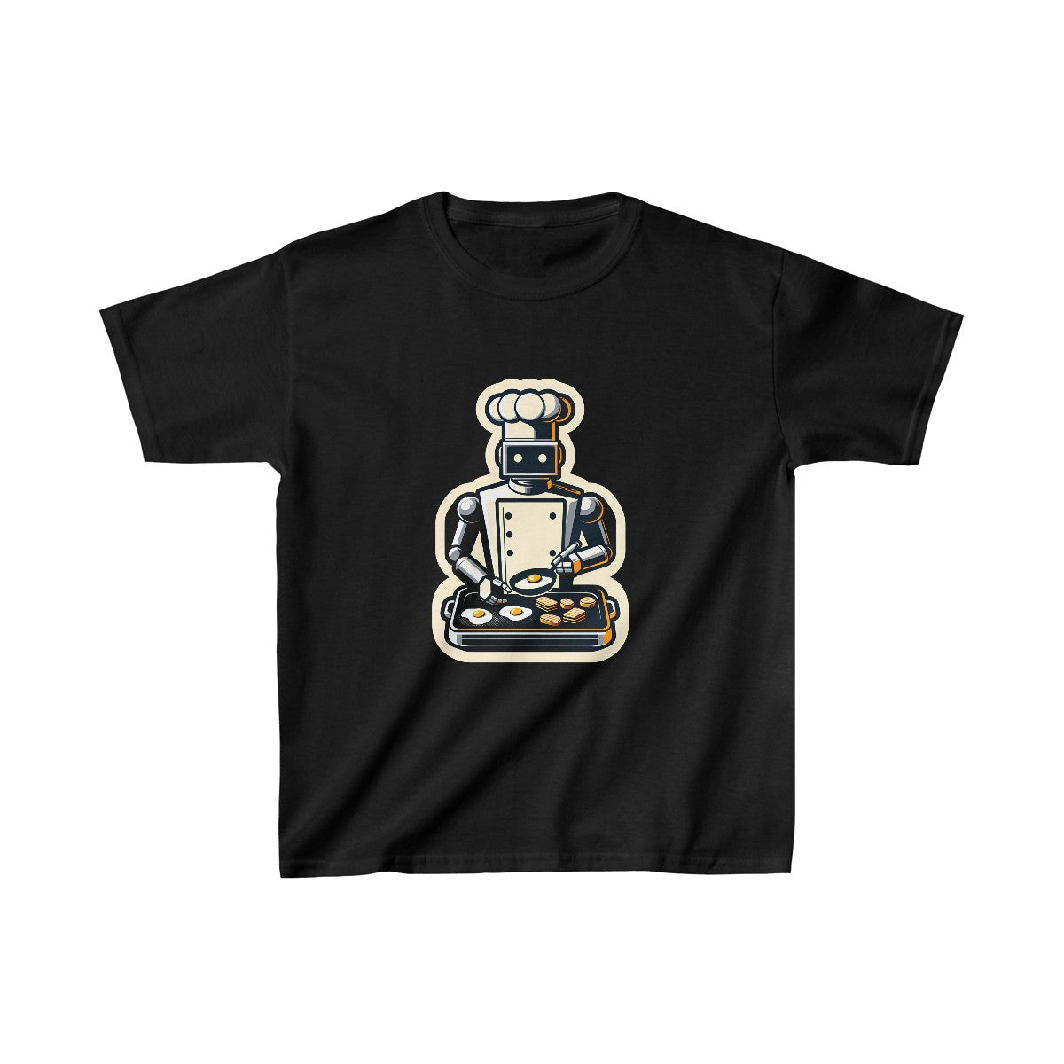 Kids RealisticRobot Chef T-Shirt Image 3