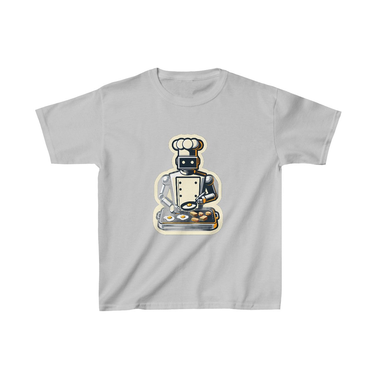 Kids RealisticRobot Chef T-Shirt Image 4