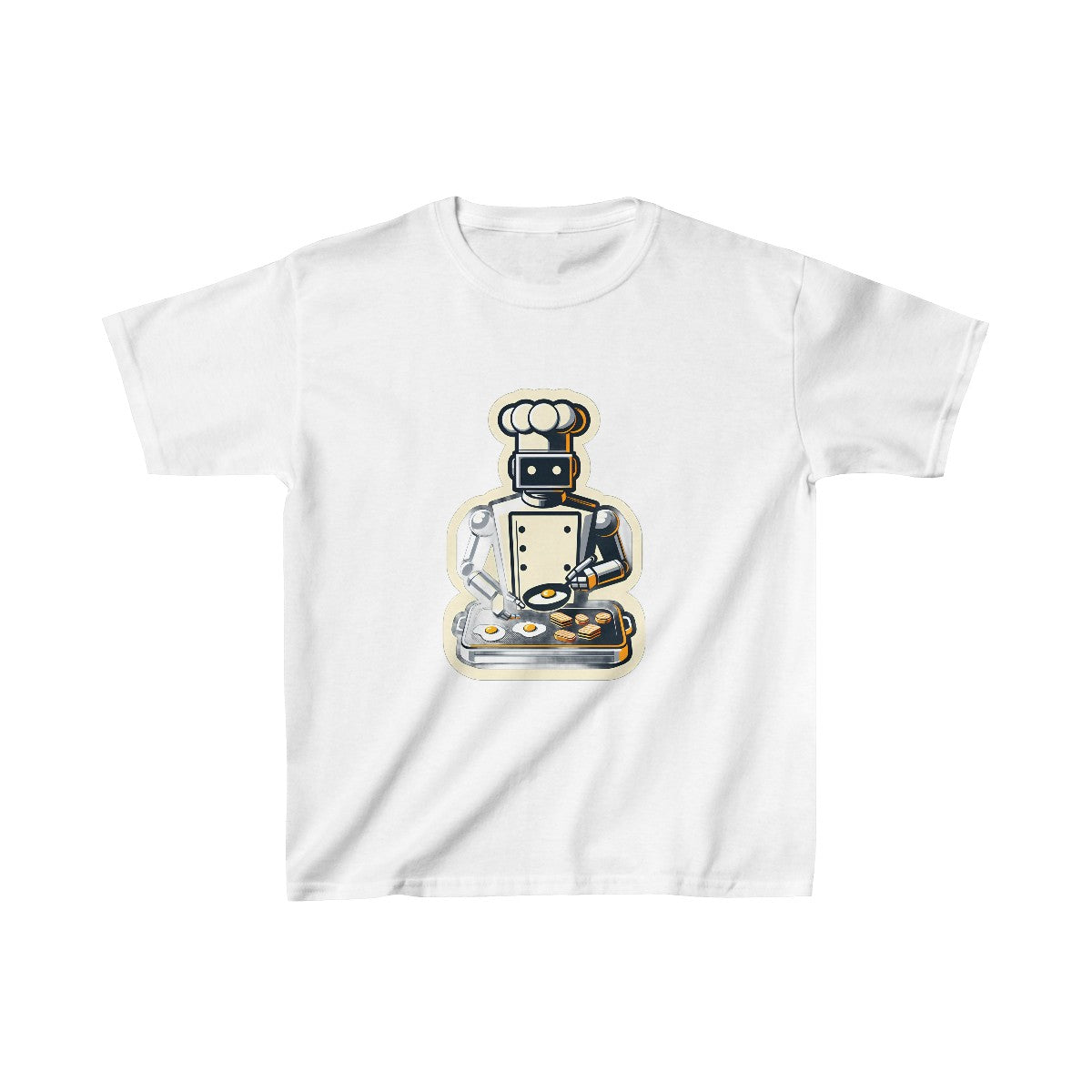Kids RealisticRobot Chef T-Shirt Image 2