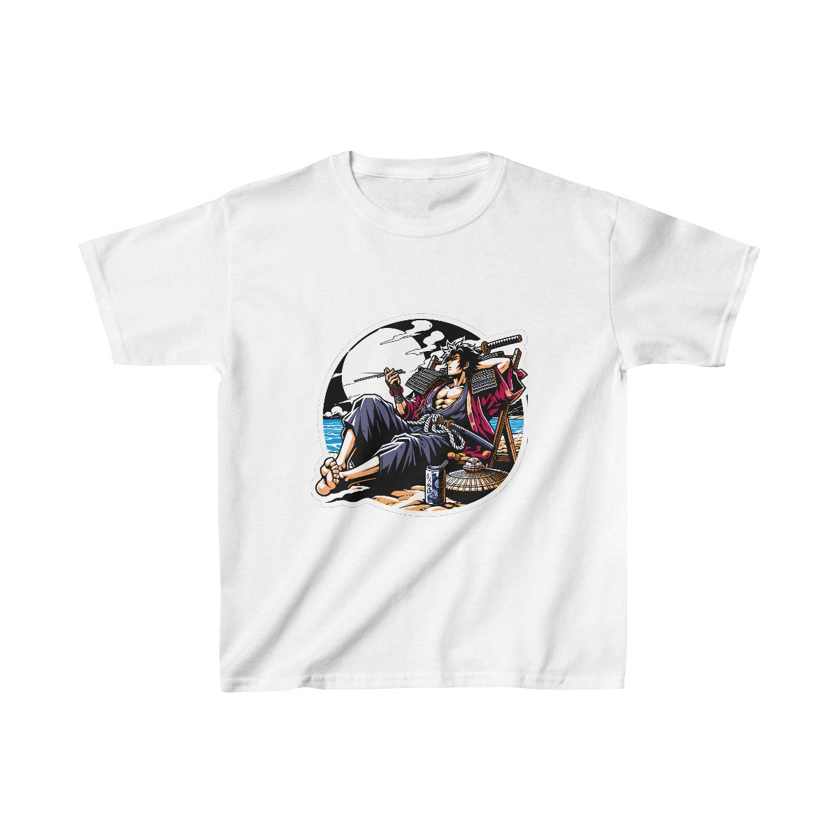 Kids Shonen AnimeSamurai Warrior T-Shirt Image 2
