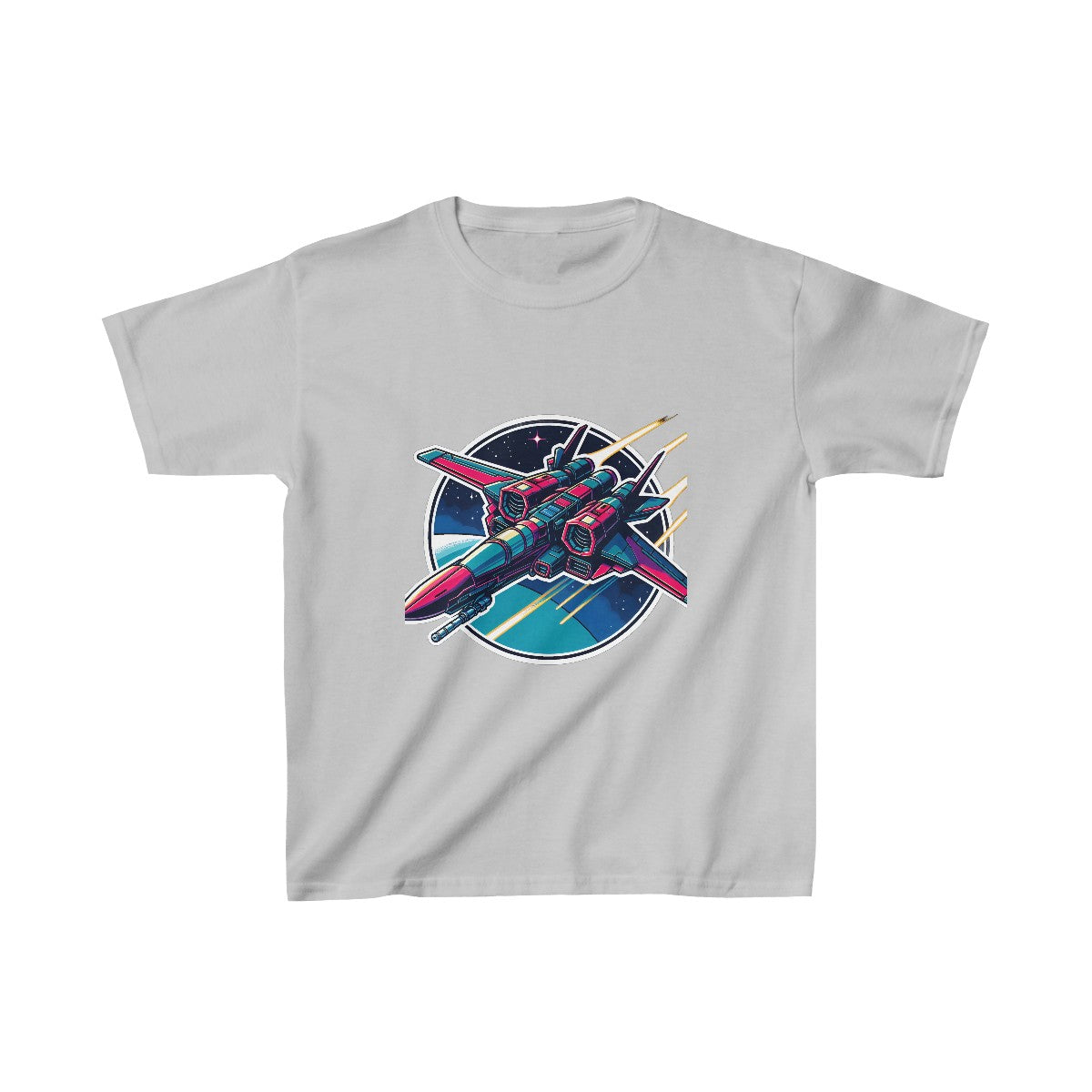 Kids Shonen AnimeSpaceship T-Shirt Image 4