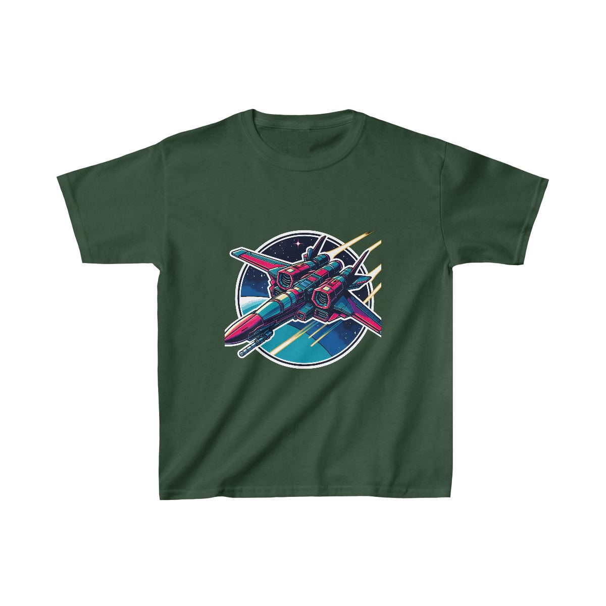 Kids Shonen AnimeSpaceship T-Shirt Image 7