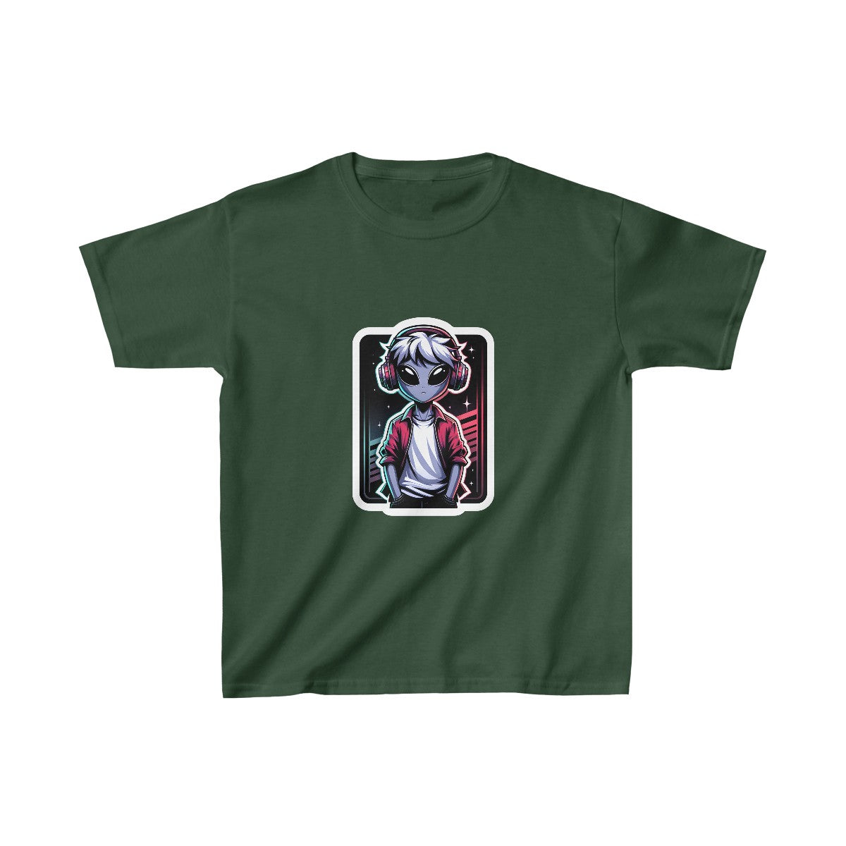 Kids Shonen AnimeAlien wearing a trendy t-shirt T-Shirt Image 7