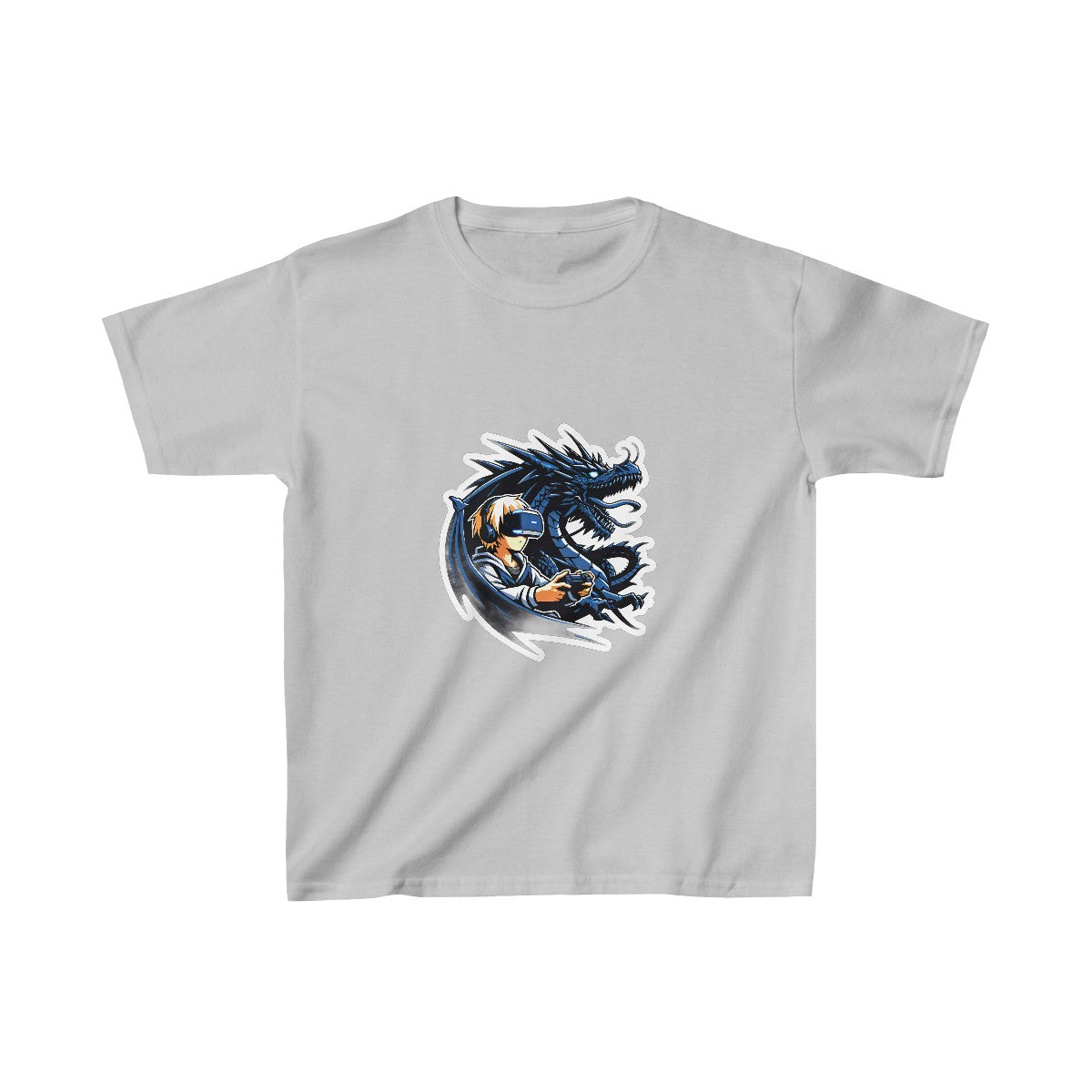 Kids Shonen AnimeVR Gamer T-Shirt Image 4