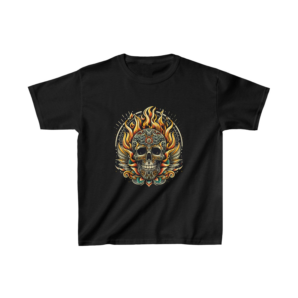 Kids SteampunkSkull T-Shirt Image 3