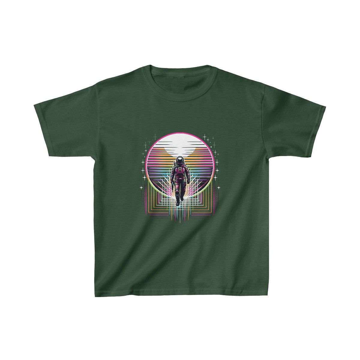 Kids SynthwaveJungle Scout T-Shirt Image 7