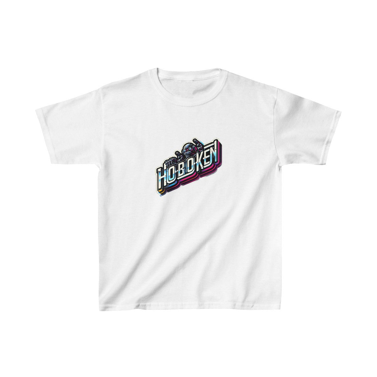 Kids SynthwaveBubble Letters T-Shirt Image 2