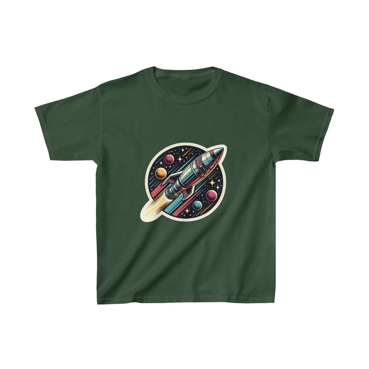 Kids VintageClassic Rocketship T-Shirt Image 7
