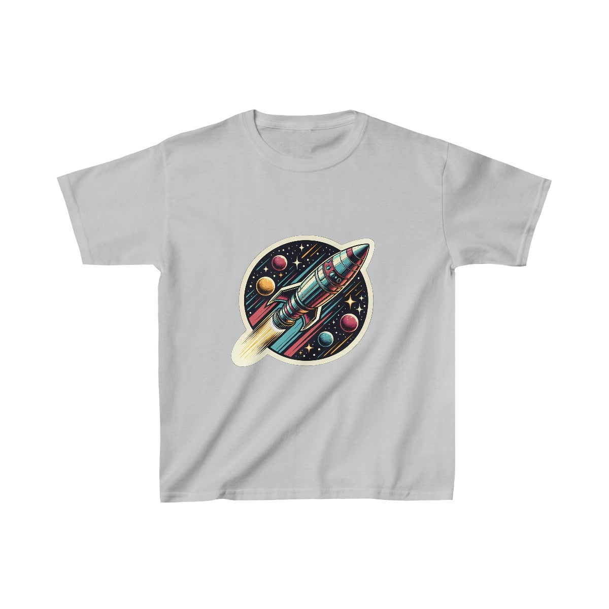 Kids VintageClassic Rocketship T-Shirt Image 4